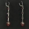 [TIMOTEA] Boho Retro Colgante Largo Bola Cereza color rojo