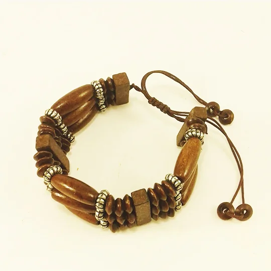 [TIMOTEA] Pulsera Boho Playa Barriletes Horizontales con Separador Vertical Ajuste Manual - Imagen 2